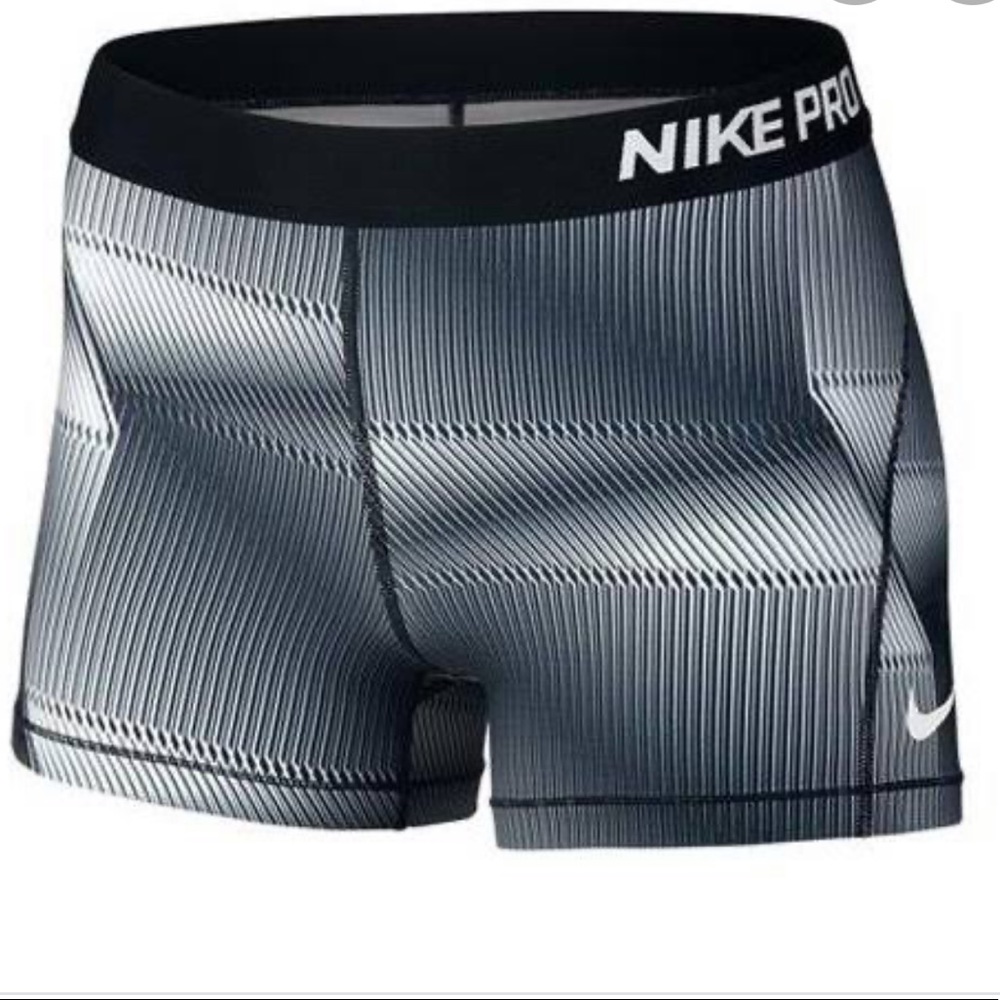 Black and white Nike pros. Gently used